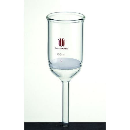 Synthware FILTER FUNNEL, BUCHNER, 60mL, 40mm, EXTRA COARSE F604060X